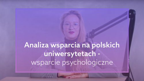 Analiza wsparcia na polskich uniwersytetach (wsparcie psychologiczne)