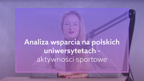 Analiza wsparcia na polskich uniwersytetach (aktywności sportowe)